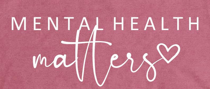 Womens Mental Health Matter Shirts Brain Illness T-Shirt Inspirational Therapist Tee Tops