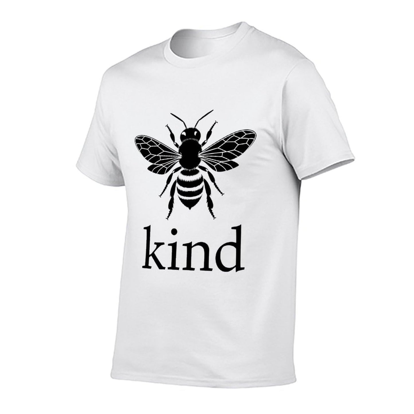 Unisex Cotton T-Shirt Bee Kind Graphic Tee Crewneck Short Sleeve Shirt