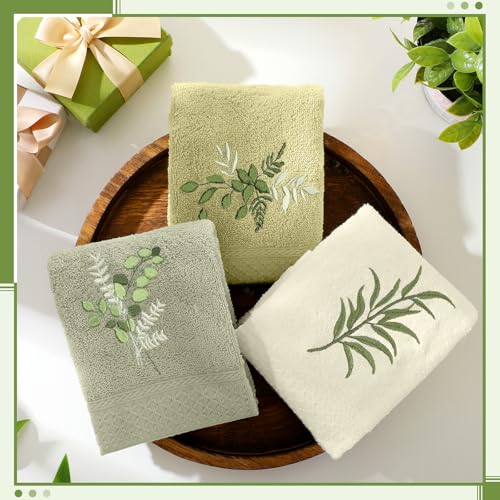 Bee Hand Towels Farmhouse Summer Yellow Bathroom Decor 14x29 Inch Embroidered Cute Bee Towels Cute Cotton Soft Absorbent for Bathroom Kitchen