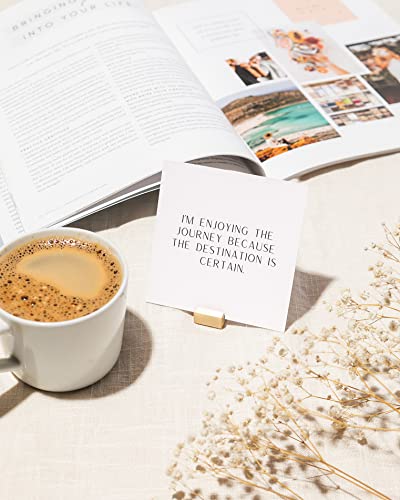 Positive Affirmation Cards for Women -31 Unique Daily Inspirational & Empowering Quotes for Self-Love & Confidence -Motivational Cards With thought-provoking Questions - Manifestation Cards -White