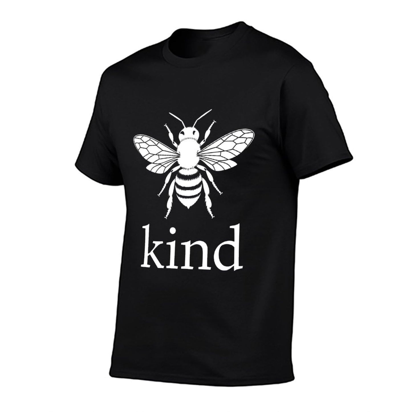 Unisex Cotton T-Shirt Bee Kind Graphic Tee Crewneck Short Sleeve Shirt