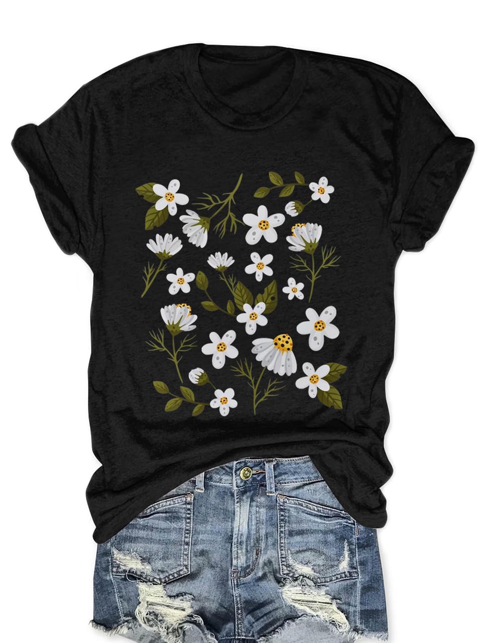Sunflower Shirts for Women Faith Graphic Tees Short Sleeve Loose Fit Butterfly Teen Girls T Shirt Summer Tops