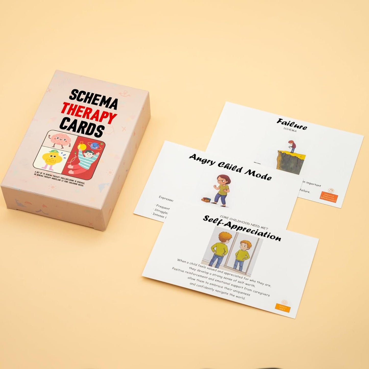 Schema Therapy Cards – Therapist Tools for Trauma, BPD, Anxiety, Depression, PTSD, and Stress Relief, Ideal for Mental Health Professionals & Individuals Seeking Self-Care