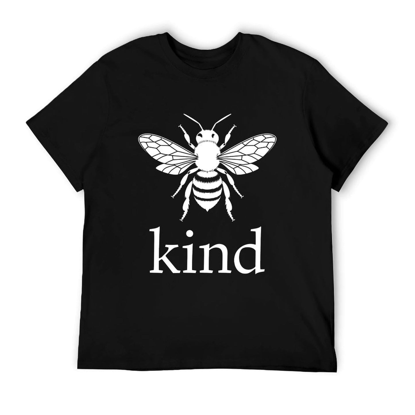 Unisex Cotton T-Shirt Bee Kind Graphic Tee Crewneck Short Sleeve Shirt
