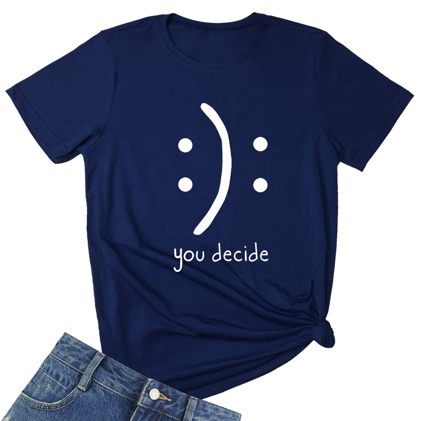 BLACKMYTH Women's T-Shirts Cotton Funny Graphic Design Casual Short Sleeve Top Tees