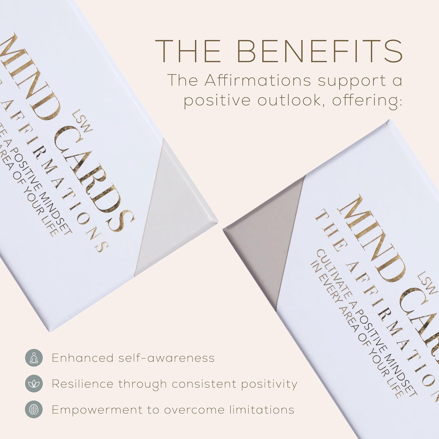 Affirmation Cards for Growth & Positive Mindset | 50 Daily Mindful Manifests - Confidence, Career, Health, Relationships & Gratitude | Inspirational Gifts for Women & Men