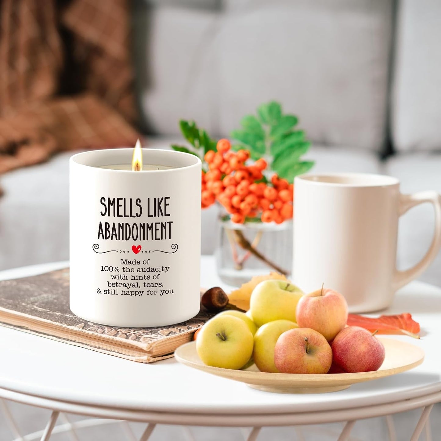 Inspirational Mental Health Gifts for Women, 10oz Encouragement Gifts for Friend Coworker, Little Reminders Office Gift, Motivational Positive Gift for College Girls, Soy Lavender Candle