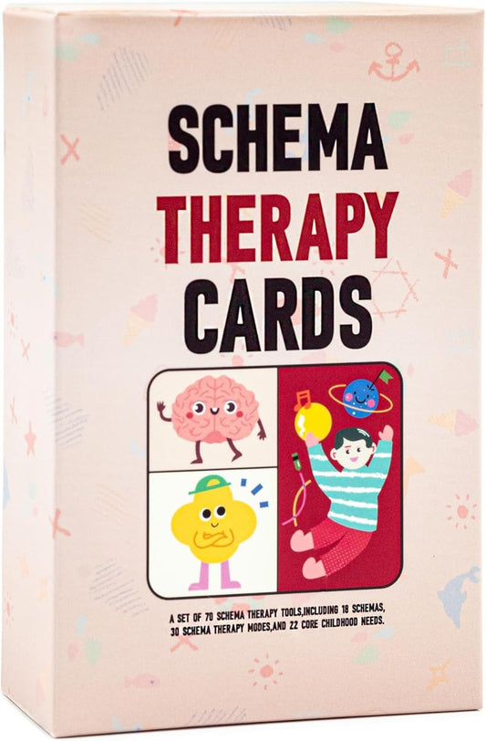 Schema Therapy Cards – Therapist Tools for Trauma, BPD, Anxiety, Depression, PTSD, and Stress Relief, Ideal for Mental Health Professionals & Individuals Seeking Self-Care