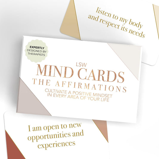 Affirmation Cards for Growth & Positive Mindset | 50 Daily Mindful Manifests - Confidence, Career, Health, Relationships & Gratitude | Inspirational Gifts for Women & Men