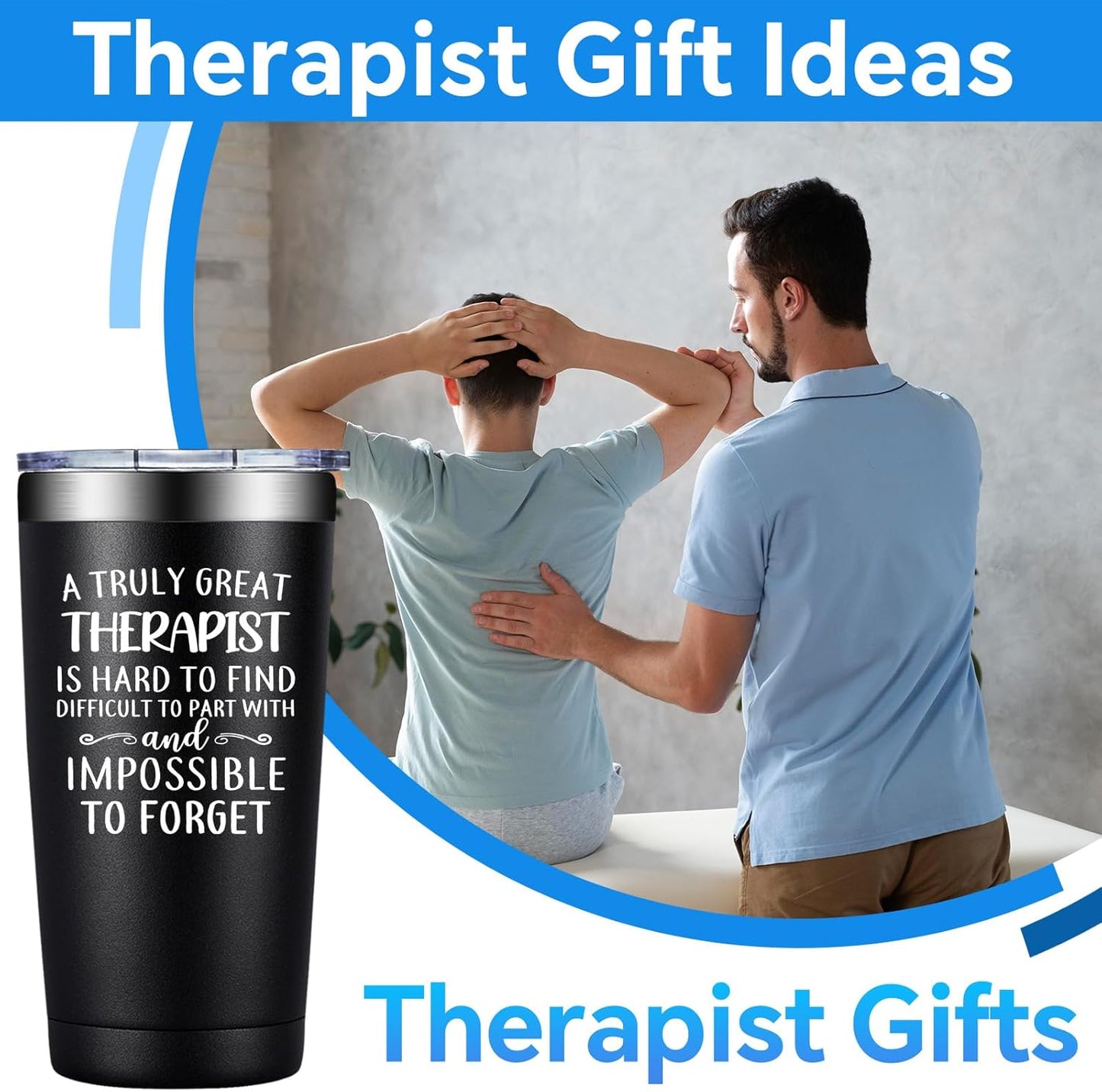 Therapist Gifts - Physical Therapist Gifts for Women - Nurses Week Christmas Gift for Therapy Mental Health Therapists - 20oz Tumbler