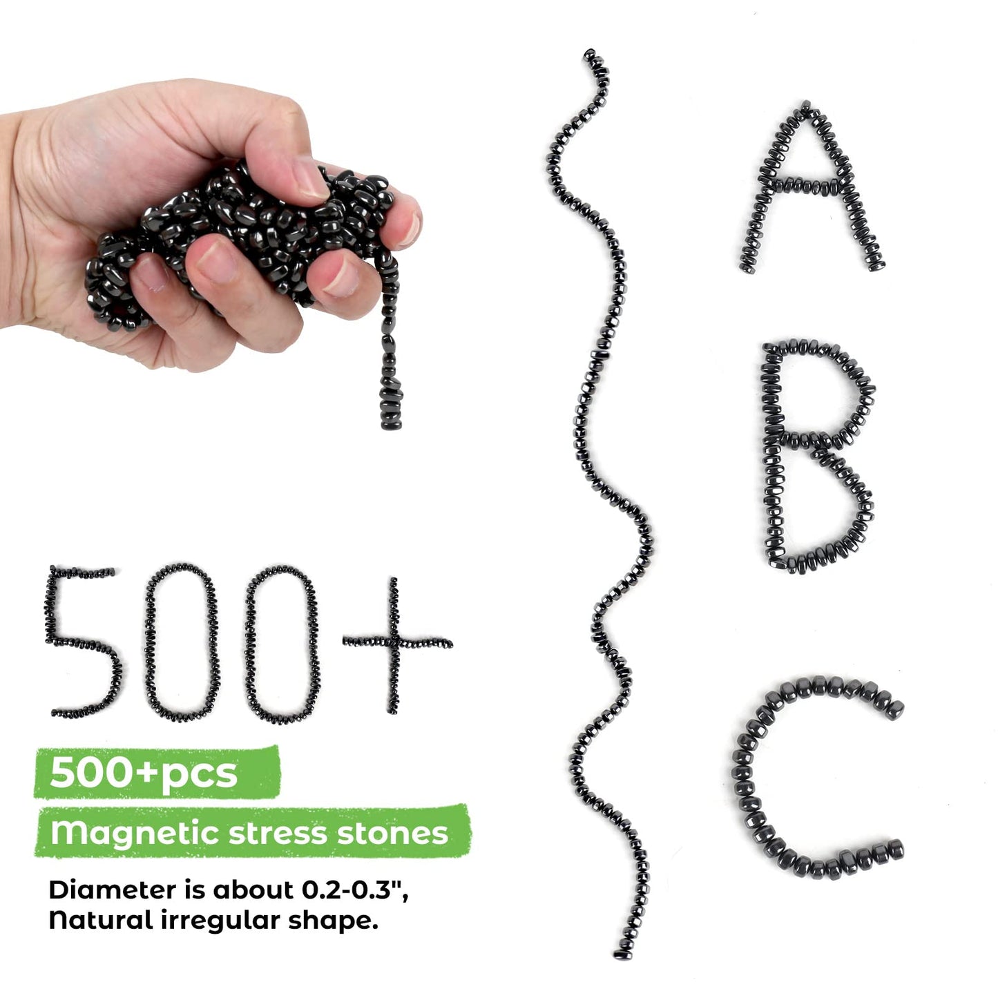 550pcs Ferrite Putty, Fidget Toys, Fidget Toys Adults, Desk Fidgets Toys for Office Stress/Anxiety Relief ,Adults Gifts