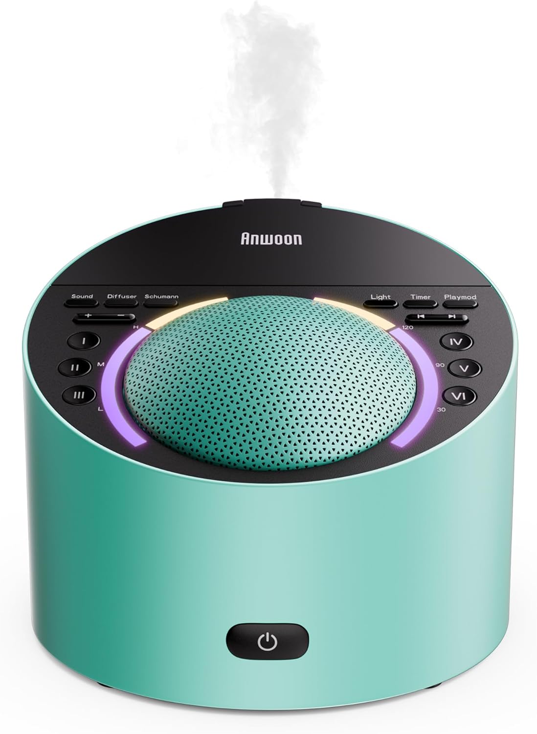 Pro 4-in-1 Sound Machine & Aroma Diffuser with 50+ Soothing Sounds, Schumann Resonance, Night Light-Metal Shell for Sleep,Focus,Relaxation (Compatible with AN-AIO25-BU/GY/TL)-Adults, Kids, Baby