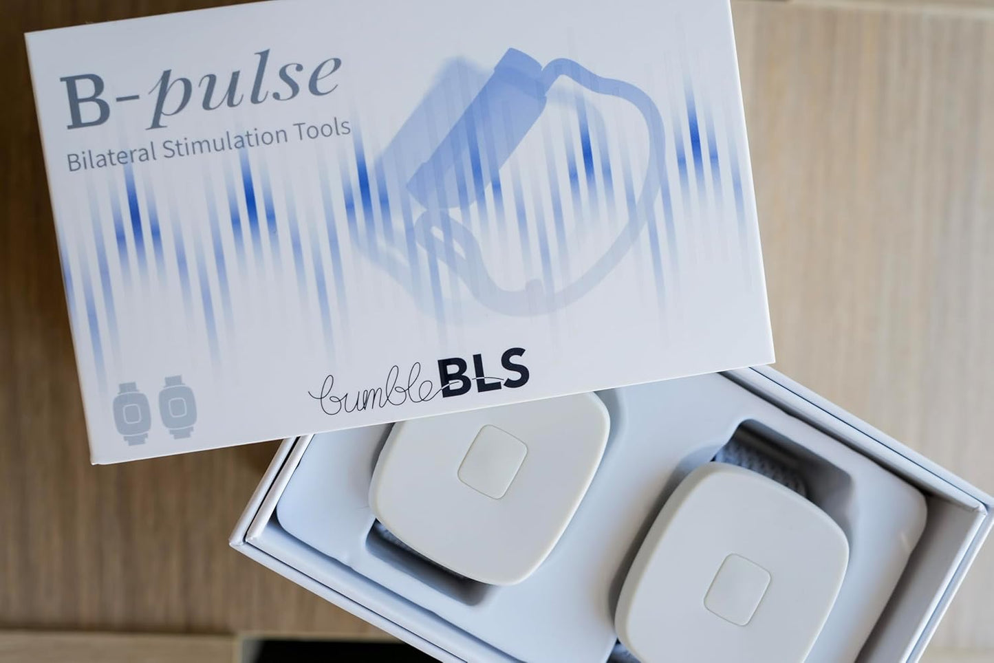 Bilateral Stimulation Tool, Dual Vibration Units with Adjustable Straps, EMDR Therapy Device for Children and Adults