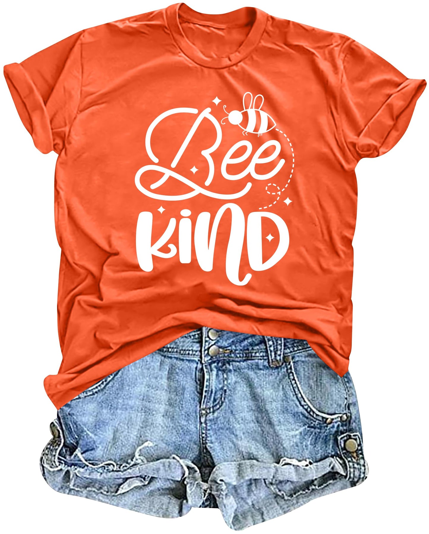 Bee T-Shirt for Women: Cute Bee Graphic Shirts Bee Kind T Shirt Funny Inspirational Casual Tees Tops