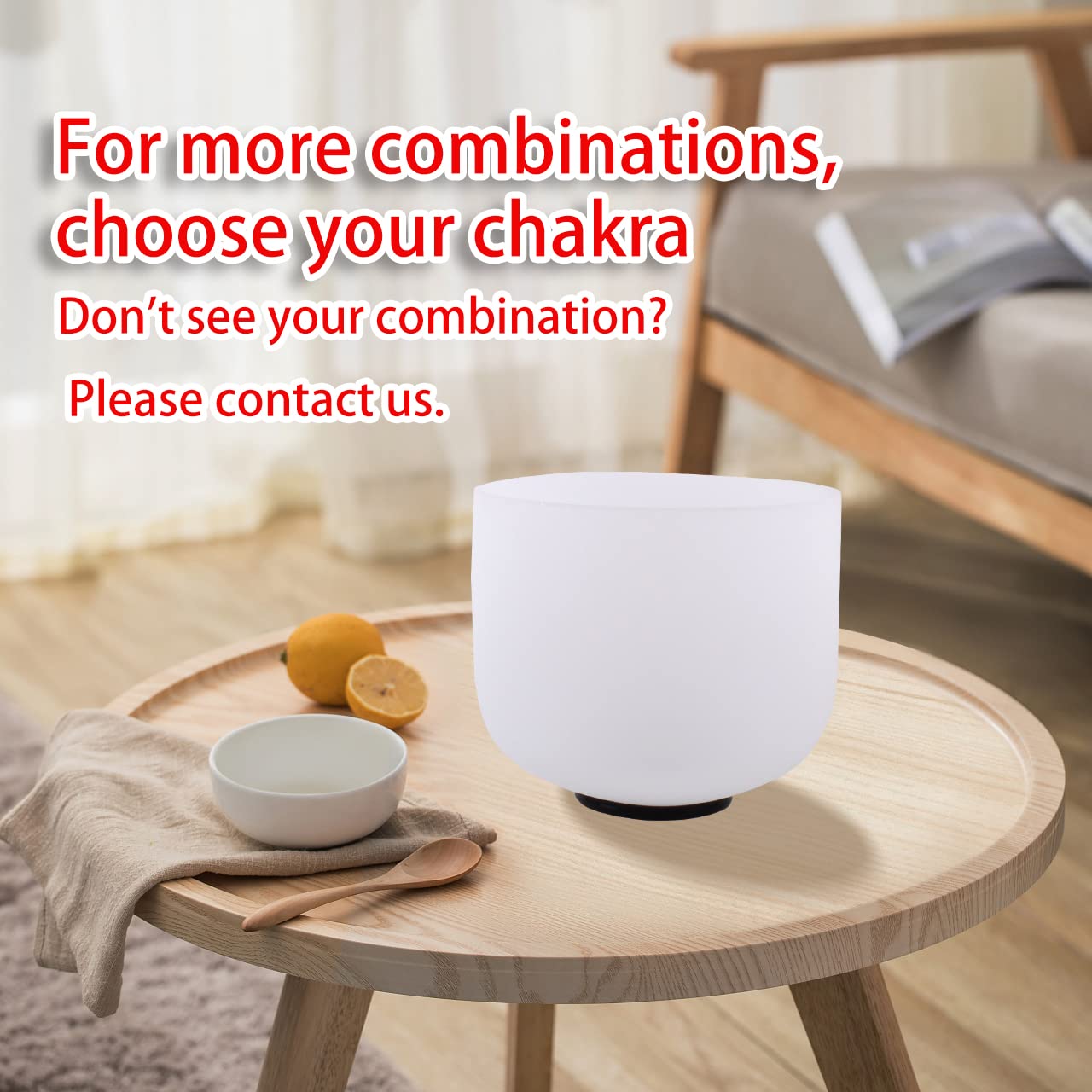FMTY 7inch 8inch 9inch Crystal singing bowls set sound bowl for healing Mindfulness, Meditation, Yoga, Spiritual and Body Healing Chakra Bowl (D+F+C)