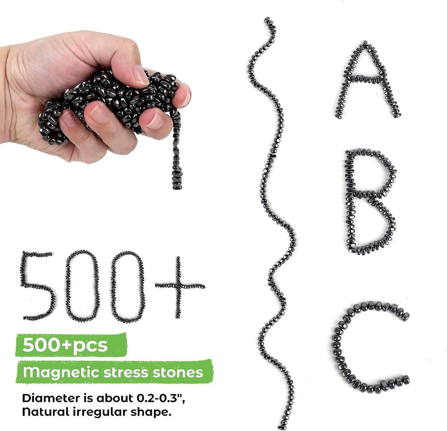 550pcs Ferrite Putty, Fidget Toys, Fidget Toys Adults, Desk Fidgets Toys for Office Stress/Anxiety Relief ,Adults Gifts
