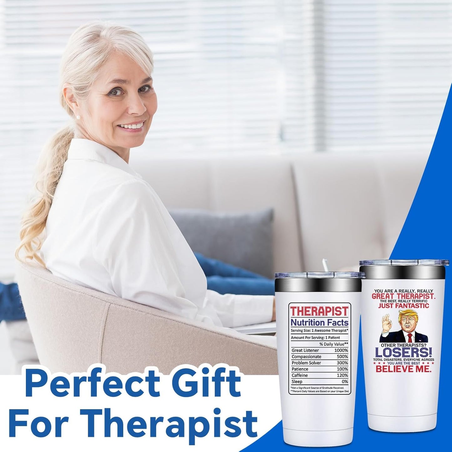 Therapist Gifts - Physical Therapist Gifts for Women - Nurses Week Christmas Gift for Therapy Mental Health Therapists - 20oz Tumbler