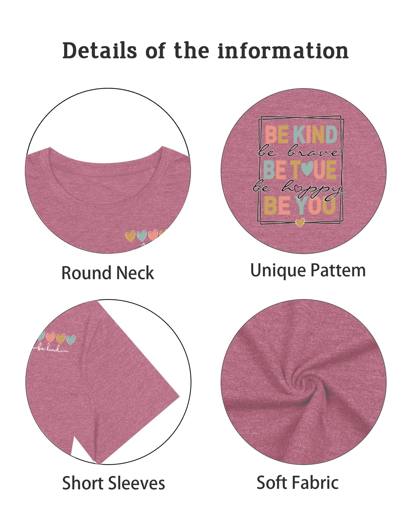 Be Kind Shirt for Women Teacher Kindness Positive Message Tshirt Dandelion Graphic Summer Tee Tops