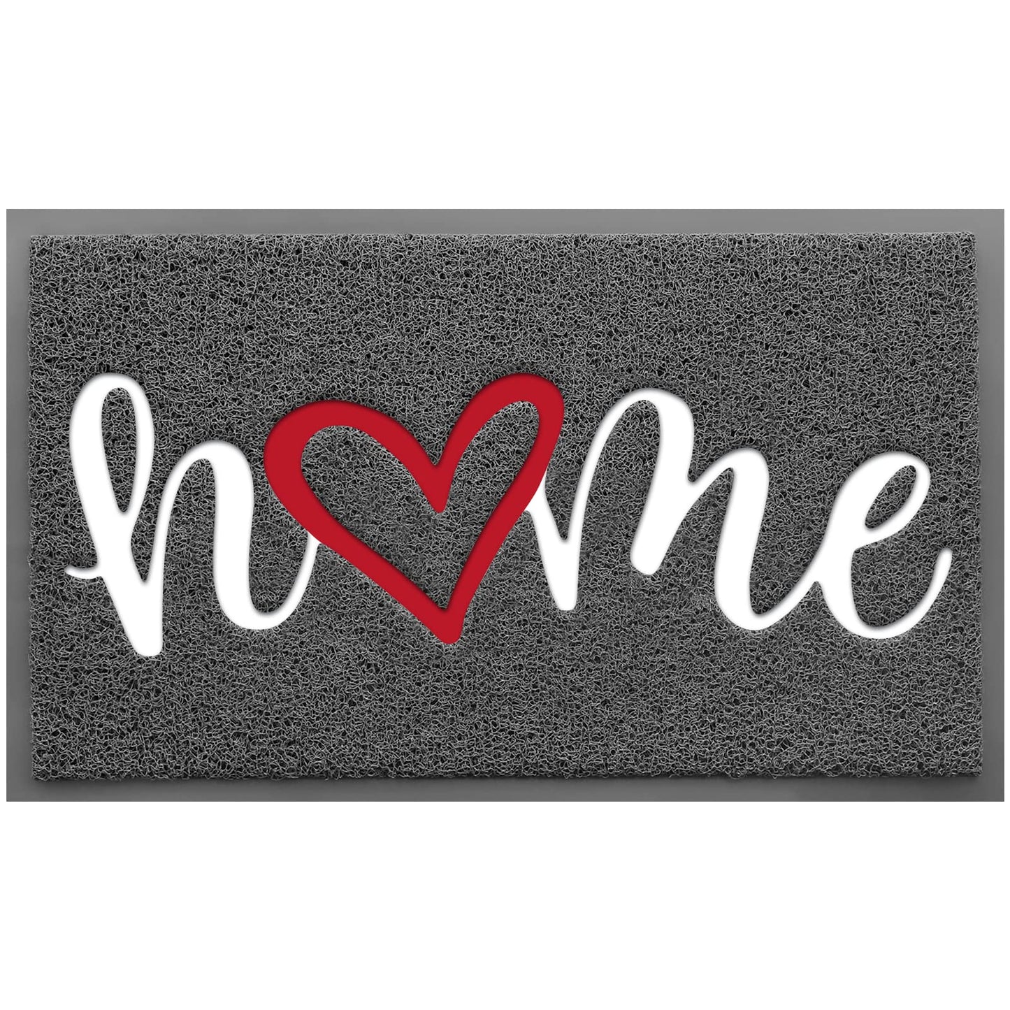 Door Mat Home Welcome Mats Outdoor and Indoor, Heavy-Duty Low-Profile Non-Slip Front Welcome Mat for Home Entrance, Outside Entry, Yard, Floor, Patio (30''x17.5'', Black)