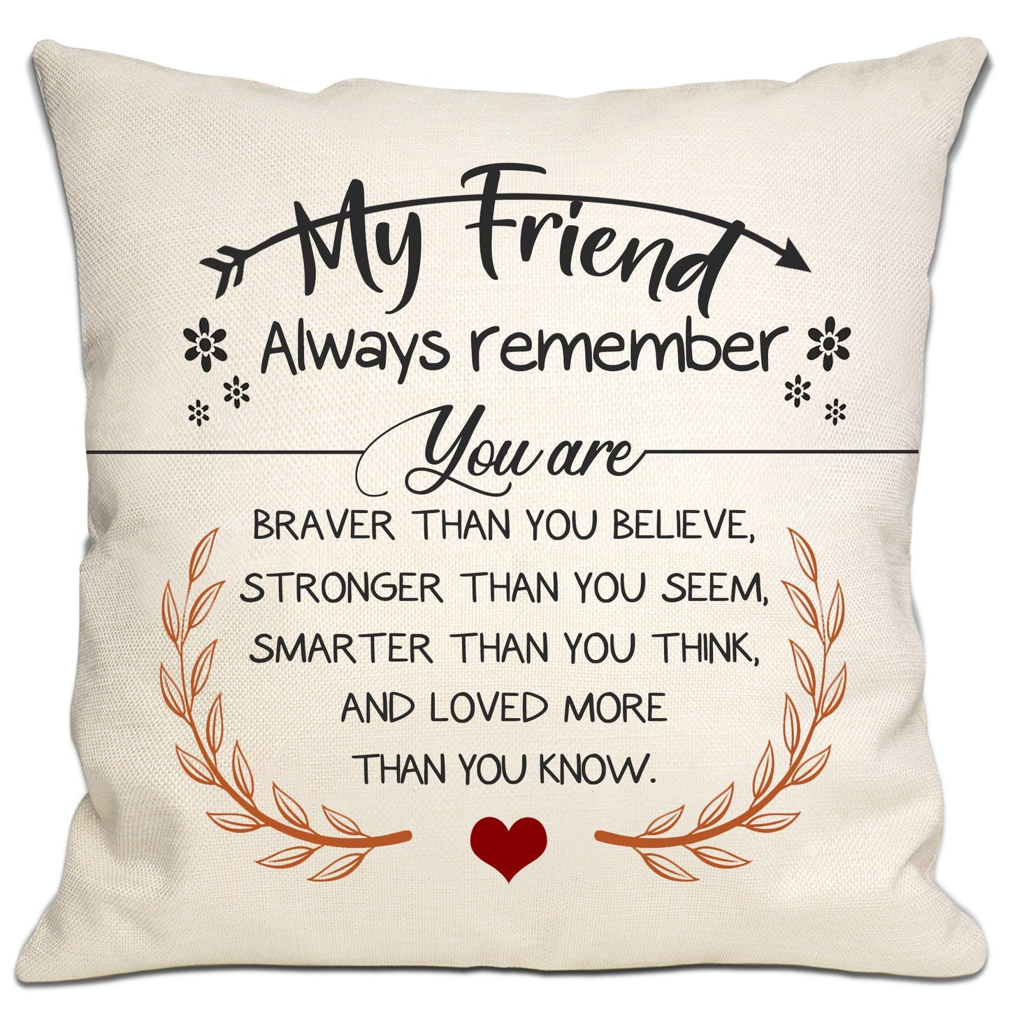 Boundaries Reminder Gift Rainbow Throw Pillow Covers 18x18 Inch Mental Health Themed Decor for Home Kids Teens Kids Adults Women Men Inspirational Gift(Boundaries)