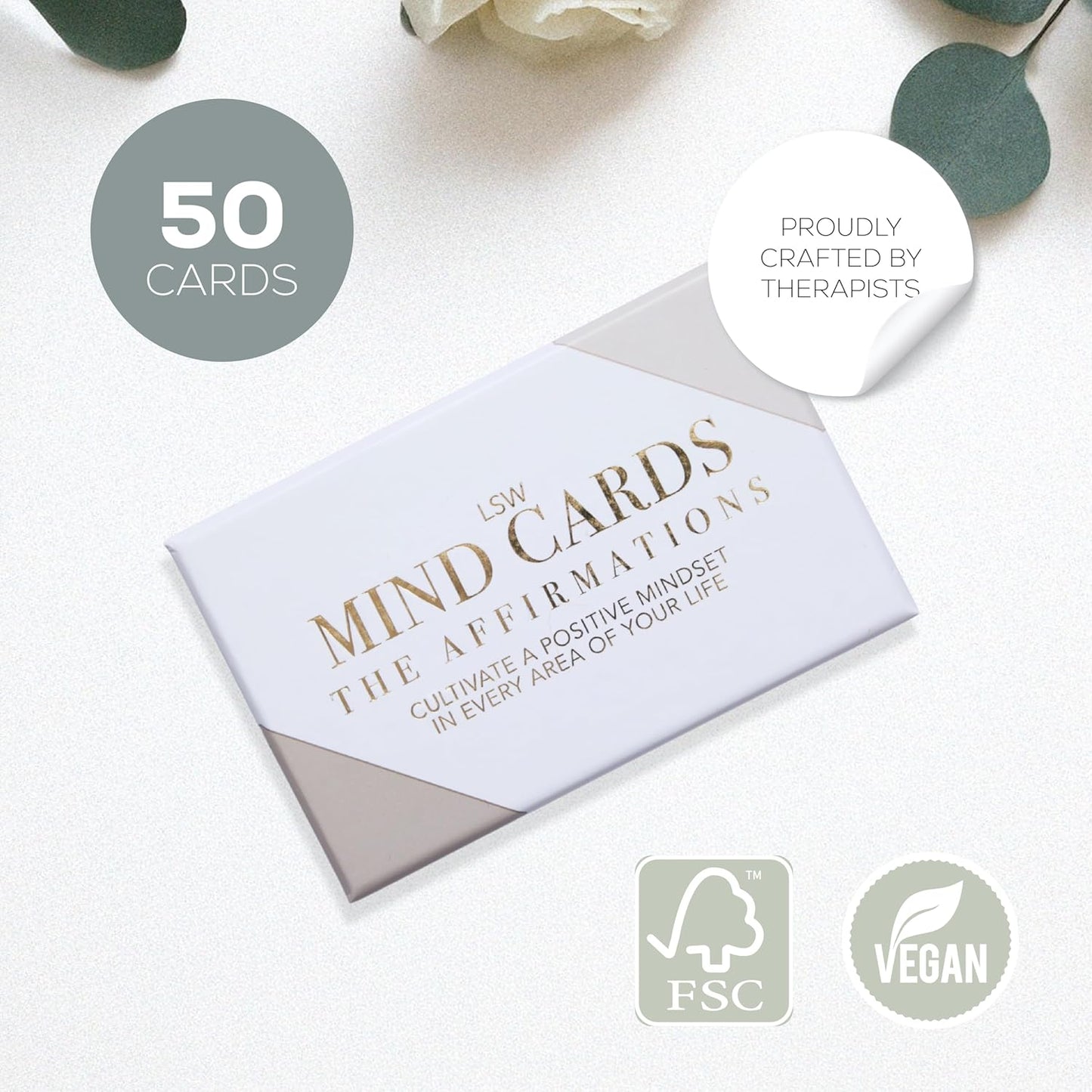 Affirmation Cards for Growth & Positive Mindset | 50 Daily Mindful Manifests - Confidence, Career, Health, Relationships & Gratitude | Inspirational Gifts for Women & Men