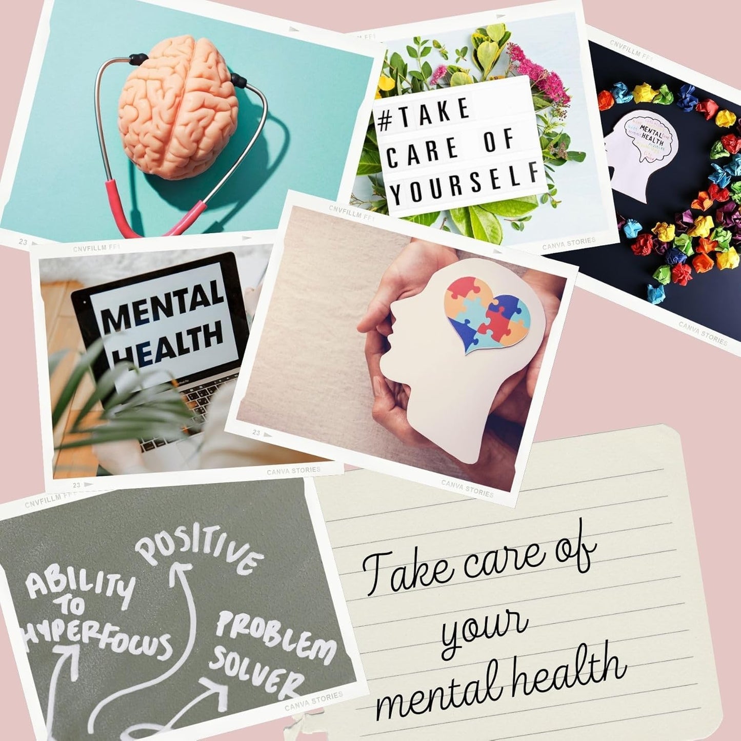 Onebttl Mental Health Gifts for Women, Therapist Gifts, 20 oz Skinny Tumbler, Inspirational Gifts for Friends, Colleagues, Coworkers on Birthday, Christmas, White