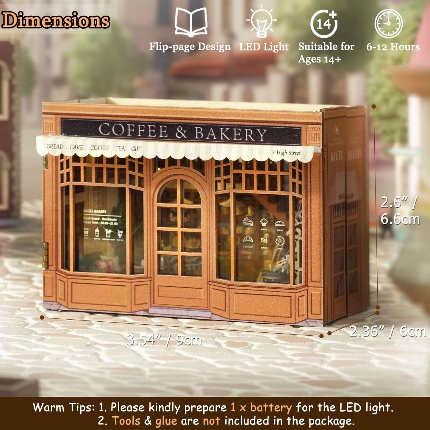 TuKIIE DIY Miniature Dollhouse Kit with Furniture, 1:32 Scale Opened & Closed Mini Cube Wooden Doll House Book Nook Creative Room for Kids Teens Adults(Forest Wonderland)