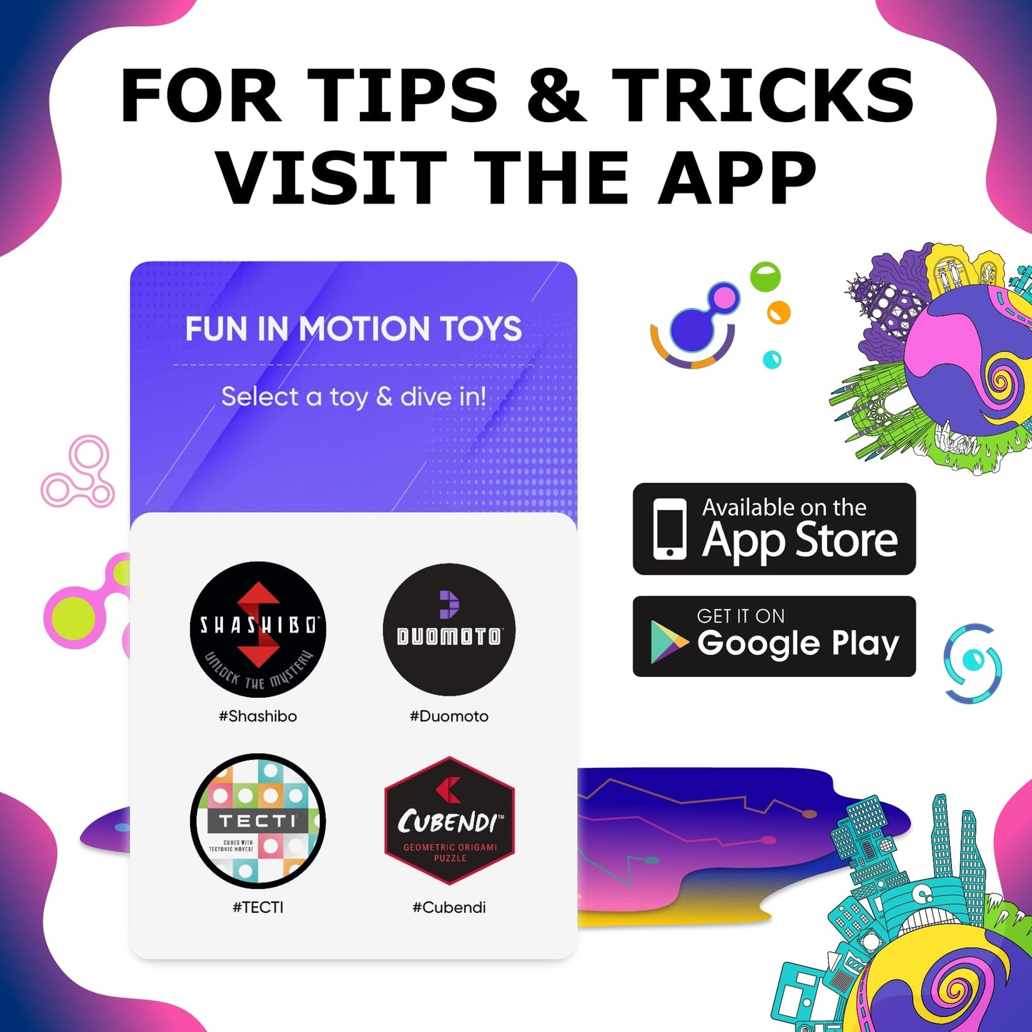 SHASHIBO Shape Shifting Box - STEM Magnetic Fidget Cube That Transforms Into Over 70 Shapes, Download Fun in Motion Toys Mobile App (Mystic Ocean)