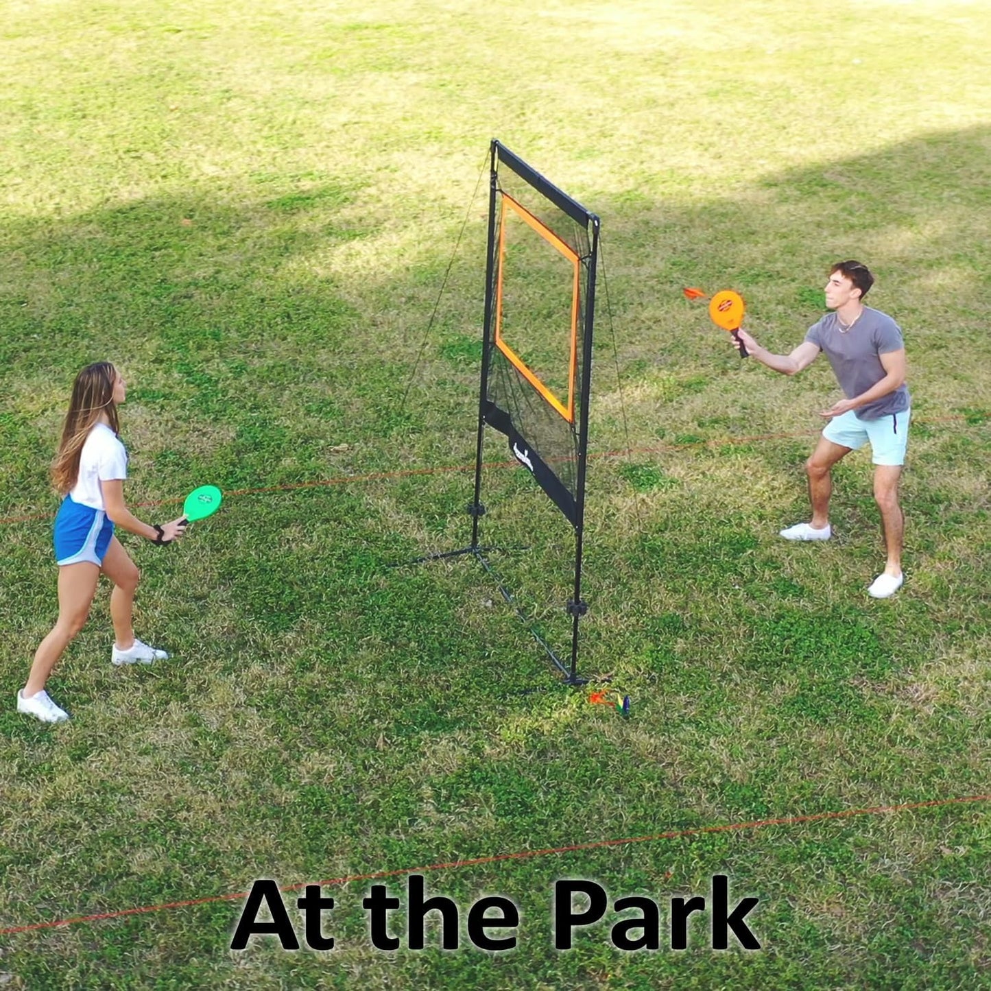 Jazzminton-Sport – The Original - Indoor & Outdoor, No Boundaries - Similar to Pickleball, Badminton and Tennis with A Whole New Spin On It - Fun Games for Kids & Adults