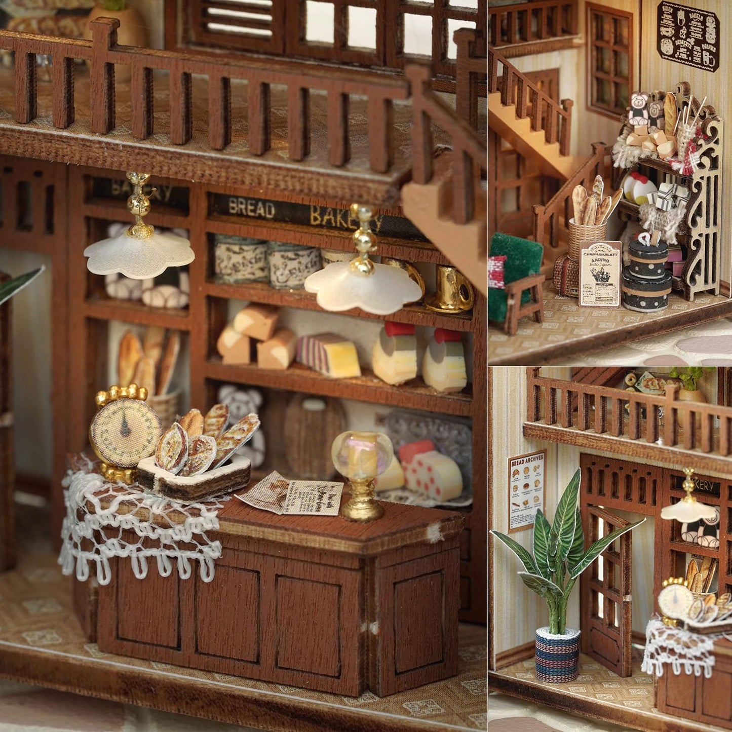 TuKIIE DIY Miniature Dollhouse Kit with Furniture, 1:32 Scale Opened & Closed Mini Cube Wooden Doll House Book Nook Creative Room for Kids Teens Adults(Forest Wonderland)
