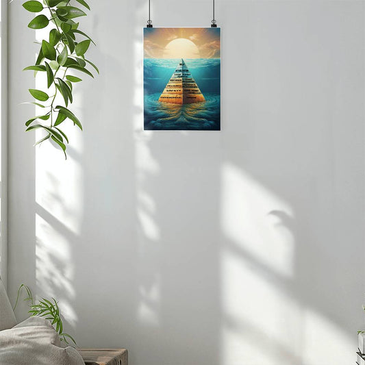 Maslow's Hierarchy Pyramid on Water
