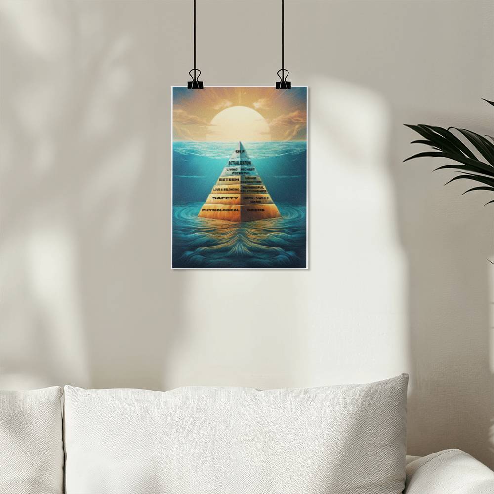 Maslow's Hierarchy Pyramid on Water