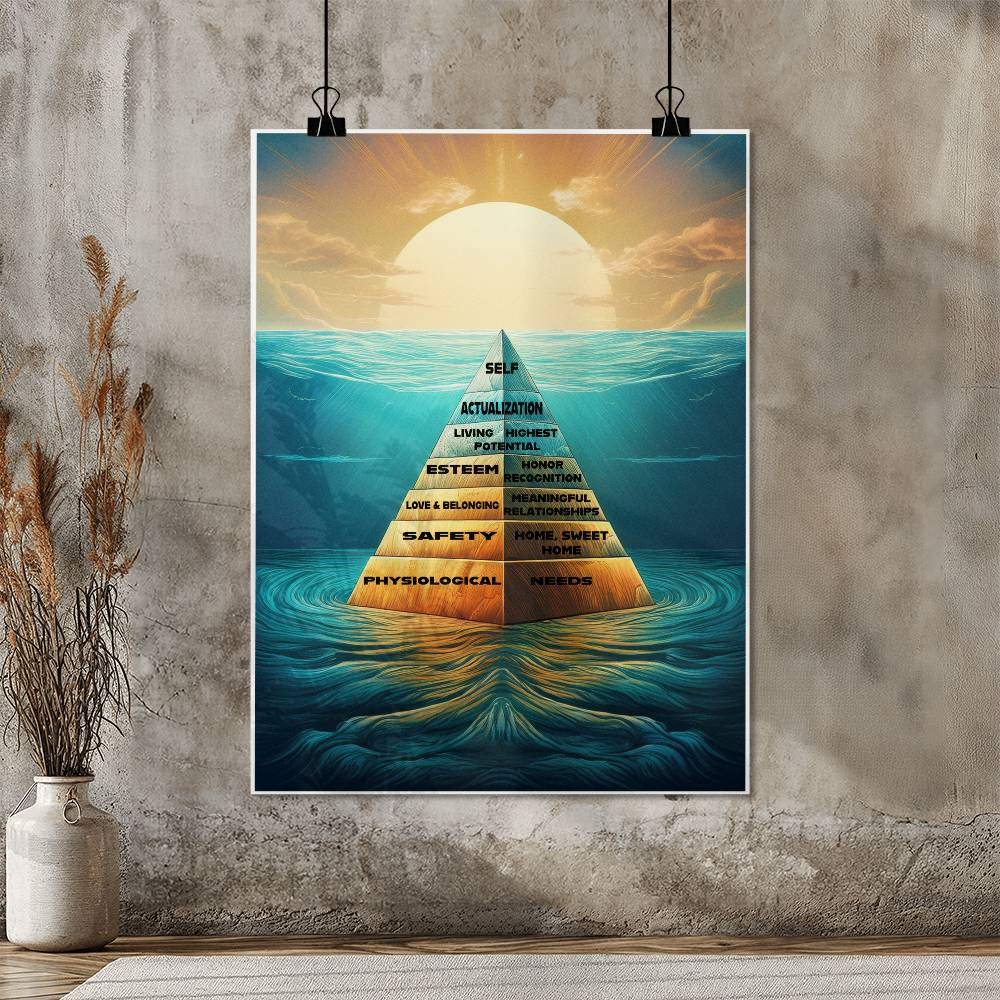 Maslow's Hierarchy Pyramid on Water