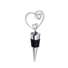 Zinc Alloy Wine Stopper Crystal Wine Champagne Bottle Stopper Vacuum Sealed Wedding Heart Gift  Wine Pourer Stopper