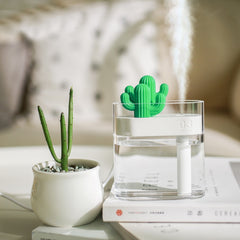 160ML Clear Cactus Ultrasonic Air Humidifier