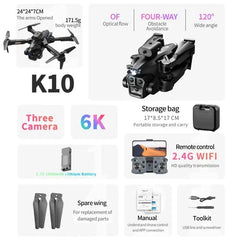 K10 Max Drone Professional 8K 5000M Triple Cameras