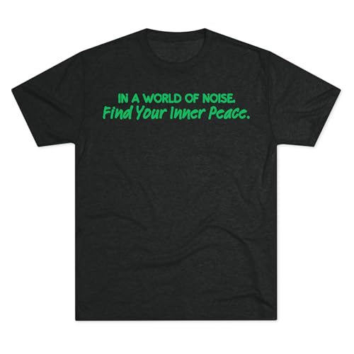 Mental Health Matters Tee, Unisex Crew Tee, in a World of Noise, Find Inner Peace, Gift for Mental Health Advocates