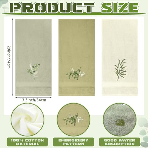 Bee Hand Towels Farmhouse Summer Yellow Bathroom Decor 14x29 Inch Embroidered Cute Bee Towels Cute Cotton Soft Absorbent for Bathroom Kitchen