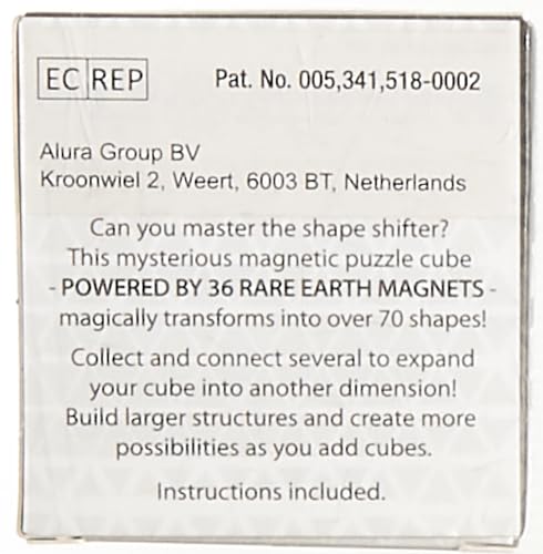 SHASHIBO Shape Shifting Box - STEM Magnetic Fidget Cube That Transforms Into Over 70 Shapes, Download Fun in Motion Toys Mobile App (Mystic Ocean)