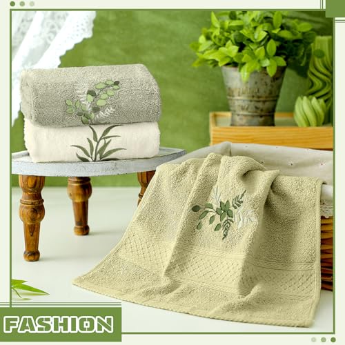 Bee Hand Towels Farmhouse Summer Yellow Bathroom Decor 14x29 Inch Embroidered Cute Bee Towels Cute Cotton Soft Absorbent for Bathroom Kitchen