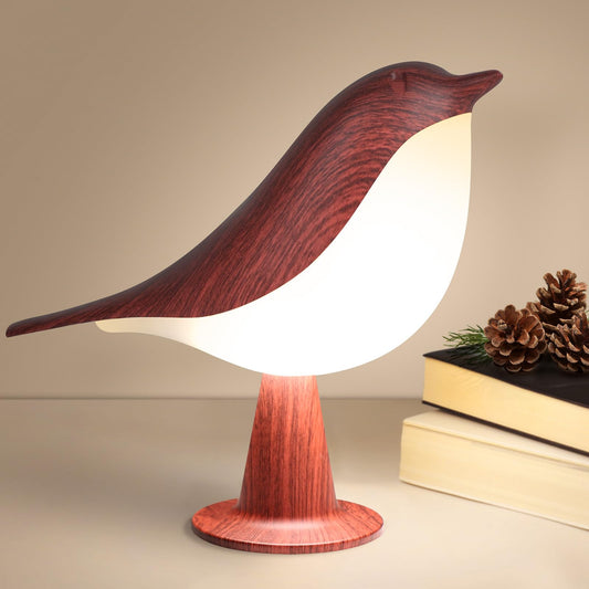 2 Pack Touch Bird Table Lamp, Small Cordless Desk Lamp, 3 Color Temperature with Dimmable Birghtness, Cute Night Light Built in 2600mAh Rechargeable Battery for Bedroom Bedside Nightstand Office Decor