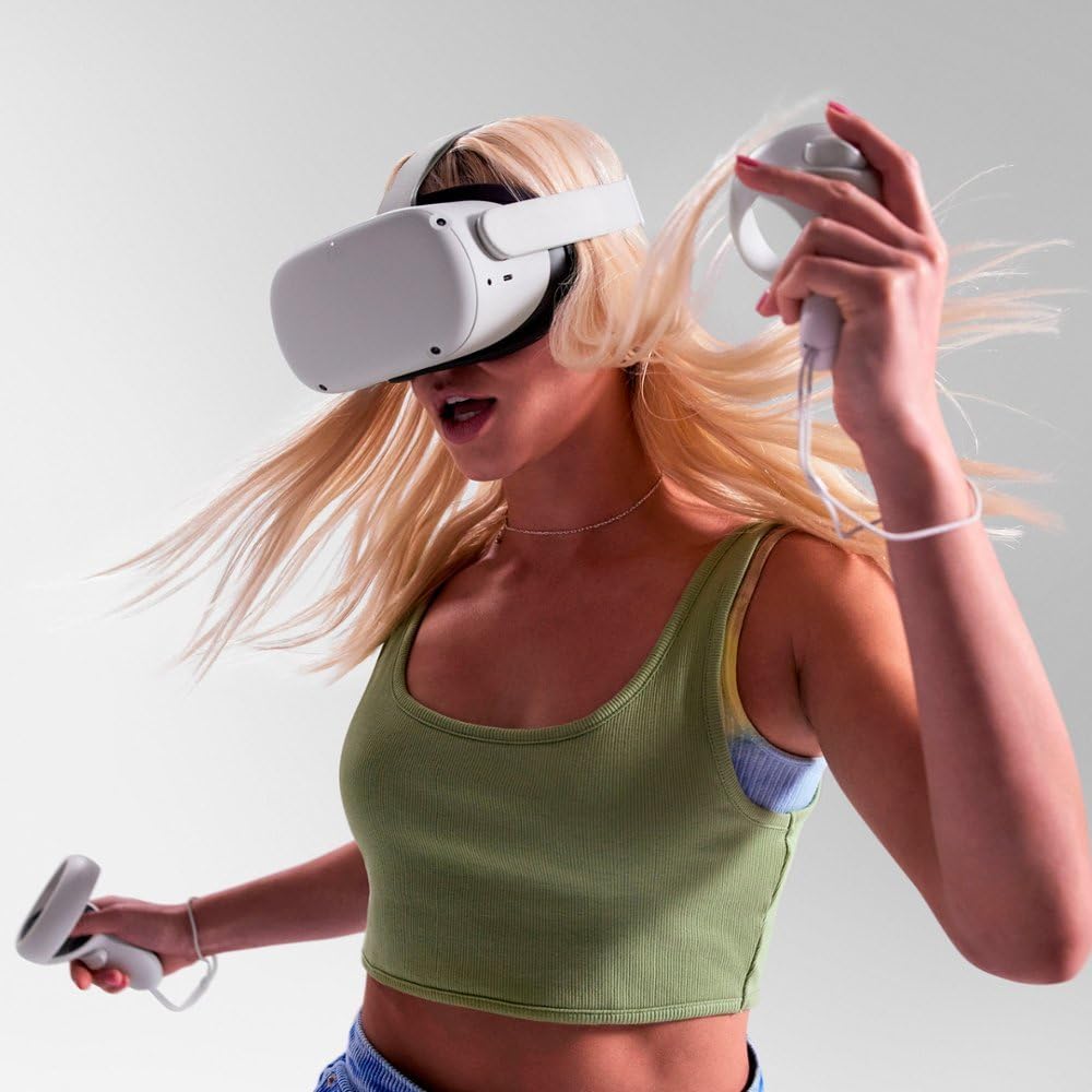 Meta Quest 2 128GB - Advanced All-in-One Virtual Reality Headset (Renewed)