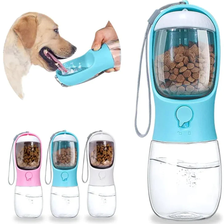 2 in 1 Portable Dog Water Bottle