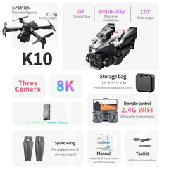 K10 Max Drone Professional 8K 5000M Triple Cameras