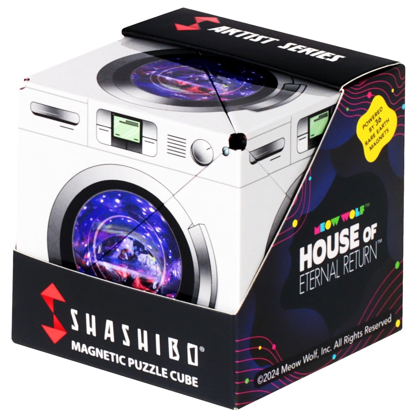 SHASHIBO Shape Shifting Box - STEM Magnetic Fidget Cube That Transforms Into Over 70 Shapes, Download Fun in Motion Toys Mobile App (Mystic Ocean)