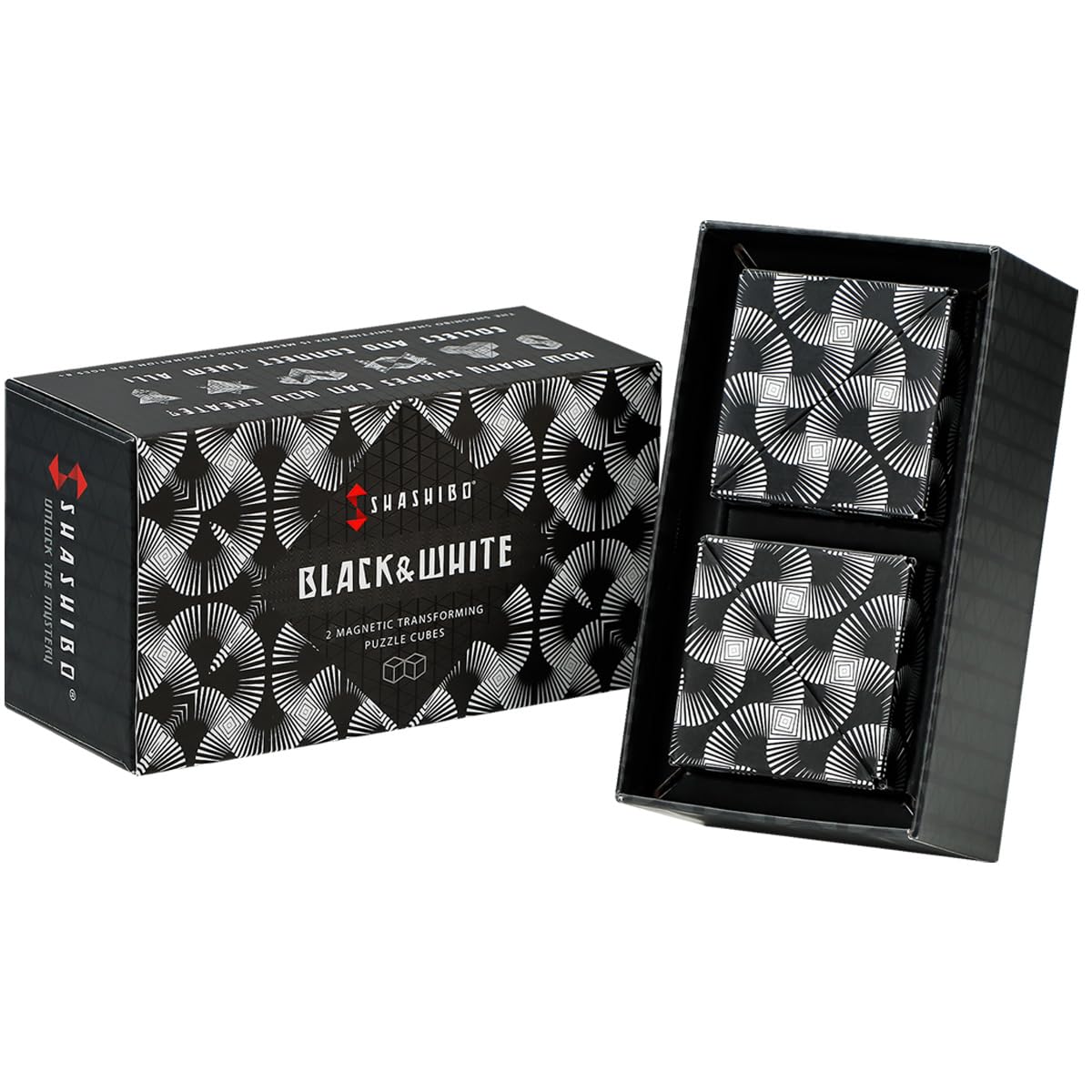 SHASHIBO Shape Shifting Box - STEM Magnetic Fidget Cube That Transforms Into Over 70 Shapes, Download Fun in Motion Toys Mobile App (Mystic Ocean)