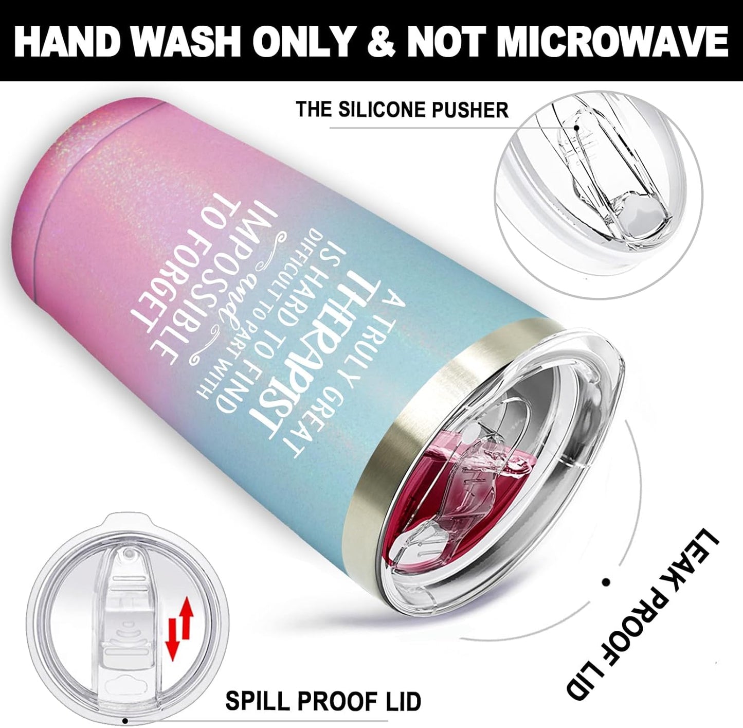 Therapist Gifts - Physical Therapist Gifts for Women - Nurses Week Christmas Gift for Therapy Mental Health Therapists - 20oz Tumbler