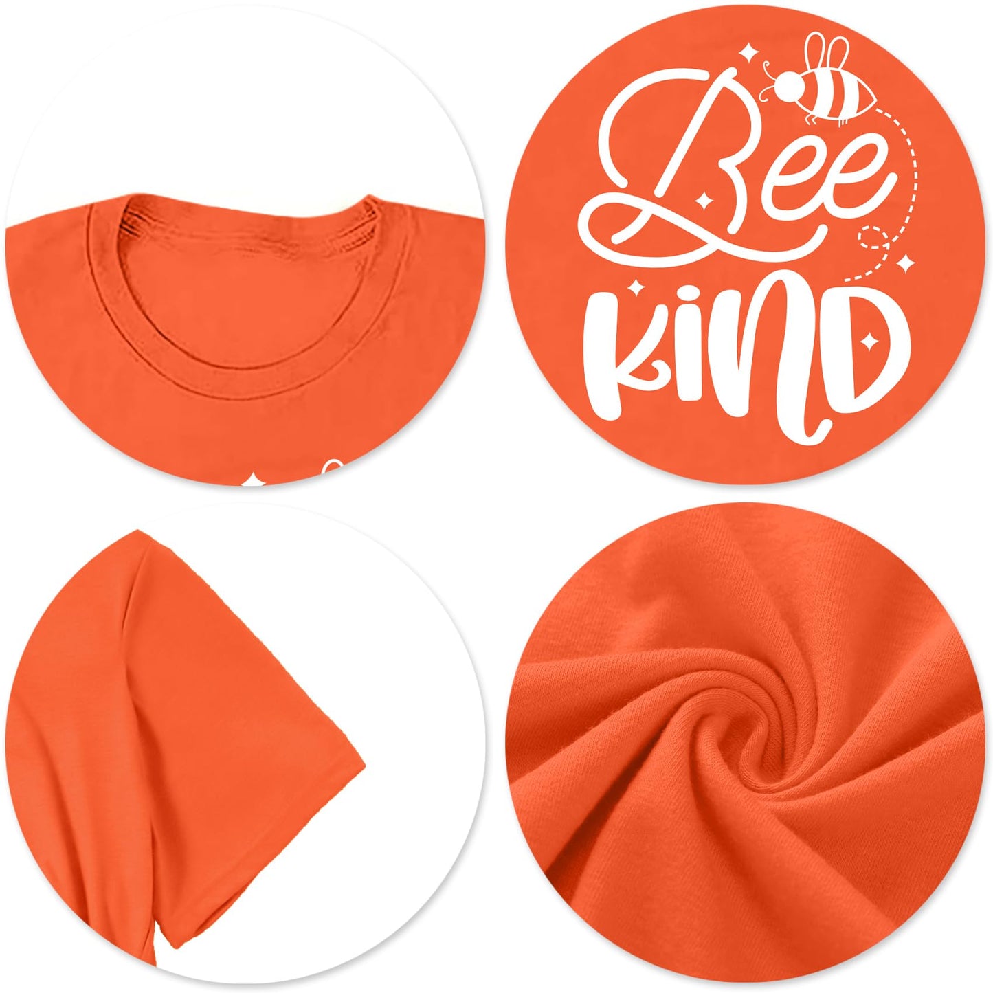 Bee T-Shirt for Women: Cute Bee Graphic Shirts Bee Kind T Shirt Funny Inspirational Casual Tees Tops