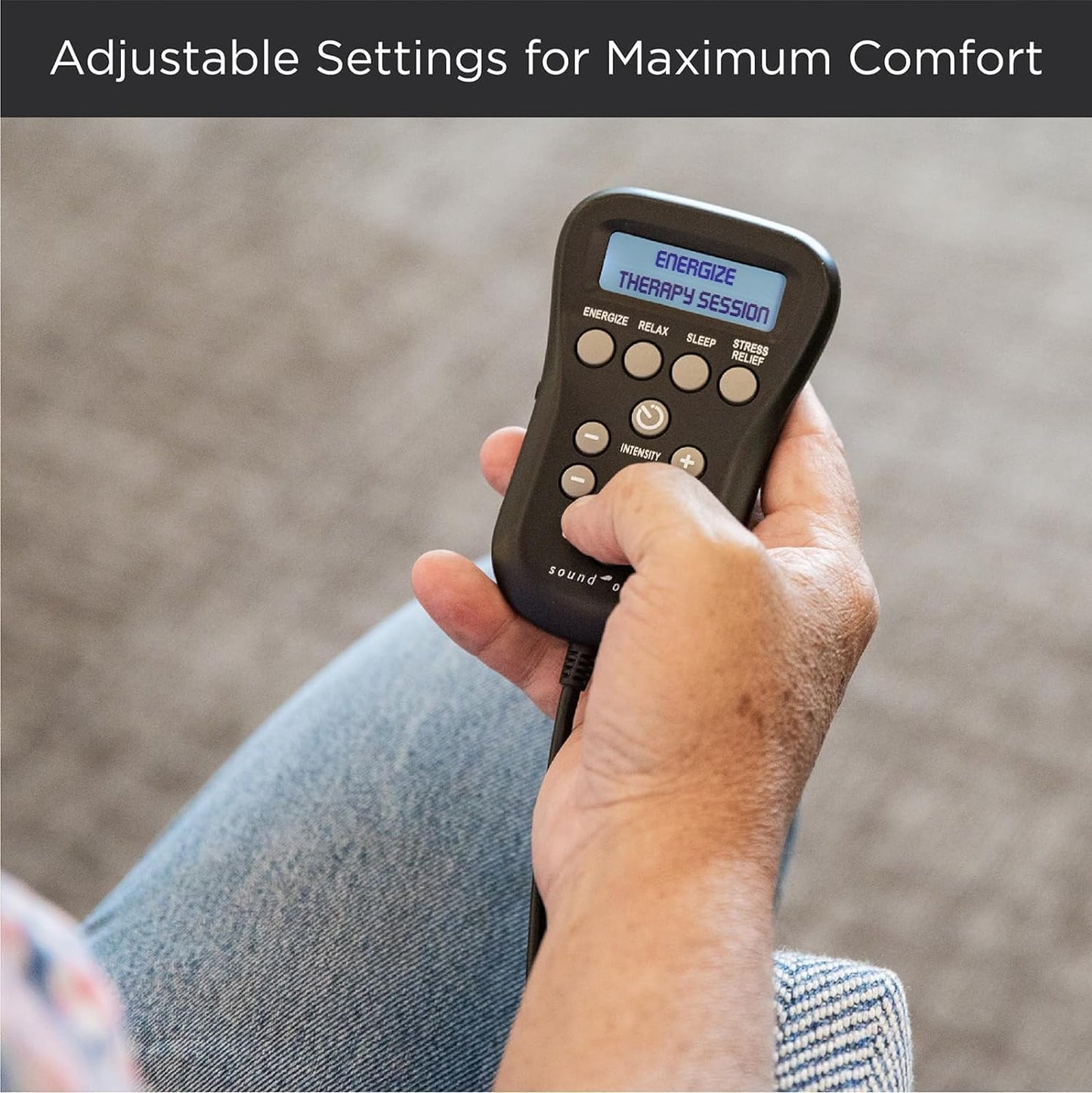 Sound Oasis Vibroacoustic Therapy System Plus, Dr. Developed Sounds Help Relax. Low Frequency Vibration, Soothing Music, Brainwave Entrainment Stimulates Body Cells to Renew & Heal. Bluetooth.