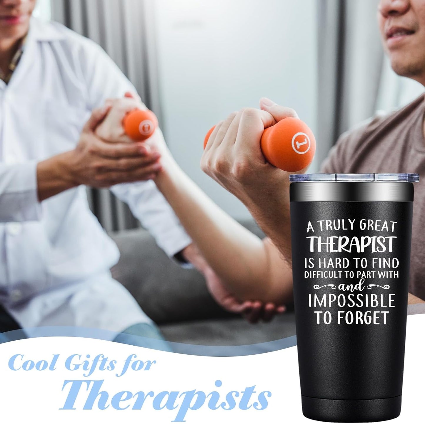Therapist Gifts - Physical Therapist Gifts for Women - Nurses Week Christmas Gift for Therapy Mental Health Therapists - 20oz Tumbler